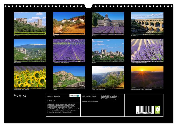 Produktbild: Provence (Wandkalender 2026 DIN A3 quer), CALVENDO Monatskalender