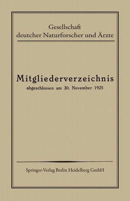 Produktbild: Mitgliederverzeichnis