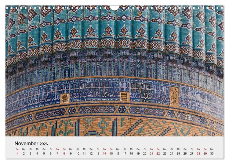 Produktbild: Usbekistan entlang der Seidenstra&szlig;e (Wandkalender 2026 DIN A3 quer), CALVENDO Monatskalender