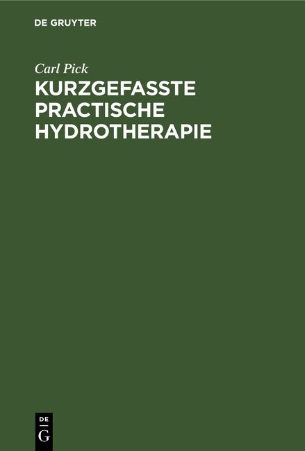 Produktbild: Kurzgefasste practische Hydrotherapie