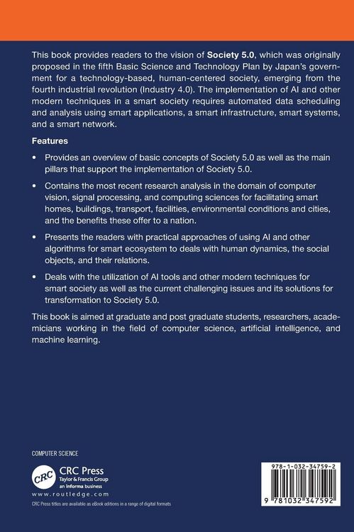 Produktbild: Technological Prospects and Social Applications of Society 5.0