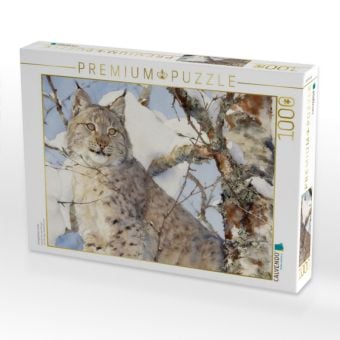 Produktbild: CALVENDO Puzzle Europ&auml;ischer Luchs | 1000 Teile Lege-Gr&ouml;&szlig;e 64x48cm Foto-Puzzle f&uuml;r gl&uuml;ckliche Stunden