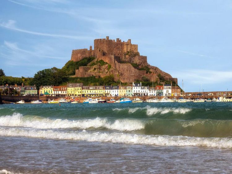 Produktbild: CALVENDO Puzzle Mont Orgueil Castle - Jersey | 1000 Teile Lege-Gr&ouml;&szlig;e 64x48cm Foto-Puzzle f&uuml;r gl&uuml;ckliche Stunden