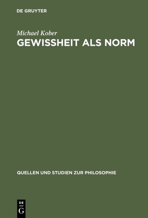 Produktbild: Gewissheit als Norm