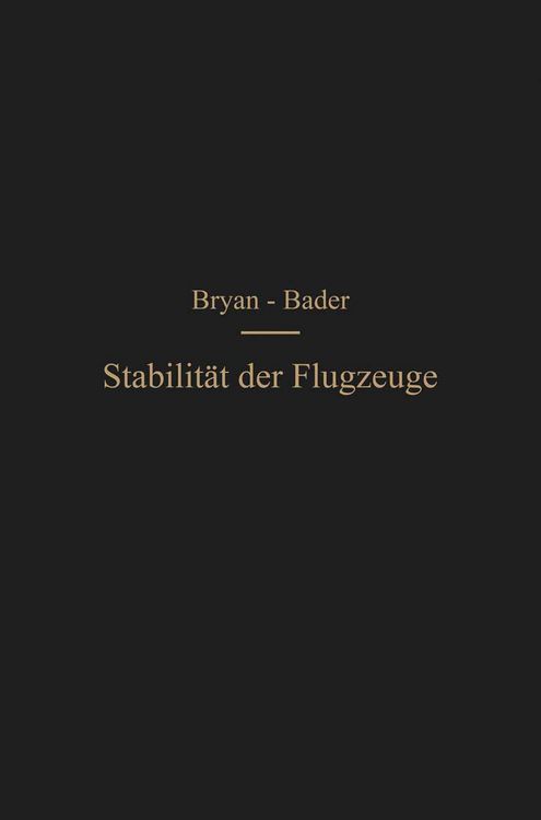 Produktbild: Die Stabilit&auml;t der Flugzeuge