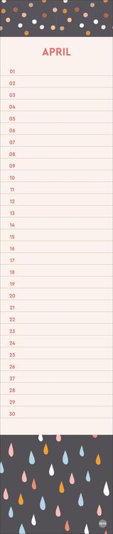 Design Geburtstagskalender Langplaner mini