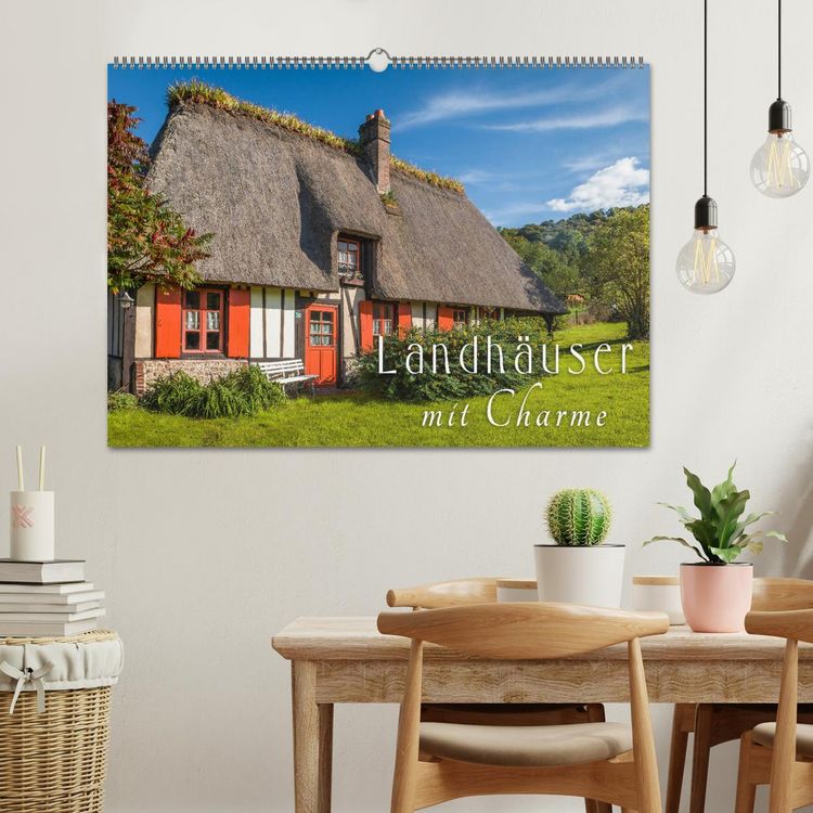 Produktbild: Landh&auml;user mit Charme (Wandkalender 2026 DIN A2 quer), CALVENDO Monatskalender