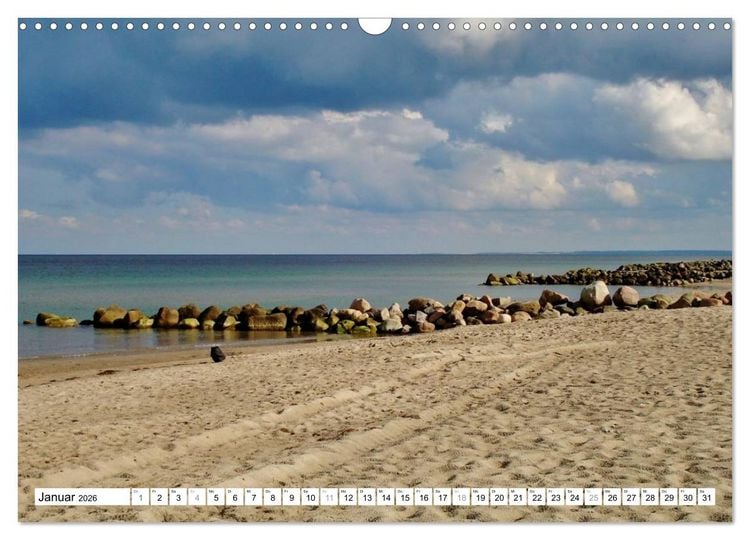 Produktbild: Die Ostsee - von Schleswig nach Gl&uuml;cksburg (Wandkalender 2026 DIN A3 quer), CALVENDO Monatskalender