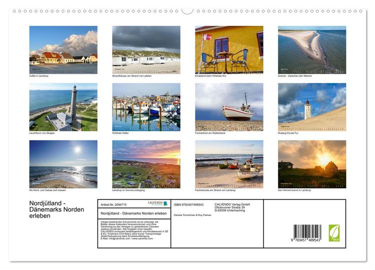 Produktbild: Nordj&uuml;tland - D&auml;nemarks Norden erleben (hochwertiger Premium Wandkalender 2026 DIN A2 quer), Kunstdruck in Hochglanz