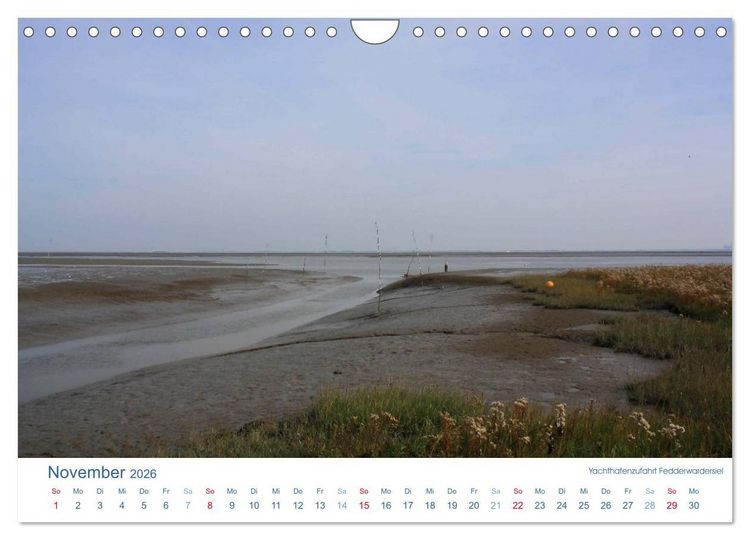 Produktbild: Ebbe und Watt 2026. Impressionen von der Nordseek&uuml;ste (Wandkalender 2026 DIN A4 quer), CALVENDO Monatskalender