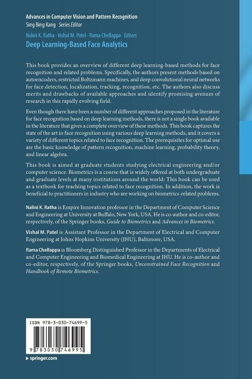 Produktbild: Deep Learning-Based Face Analytics