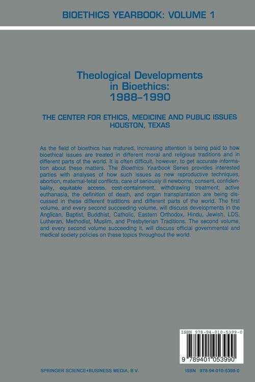 Produktbild: Bioethics Yearbook