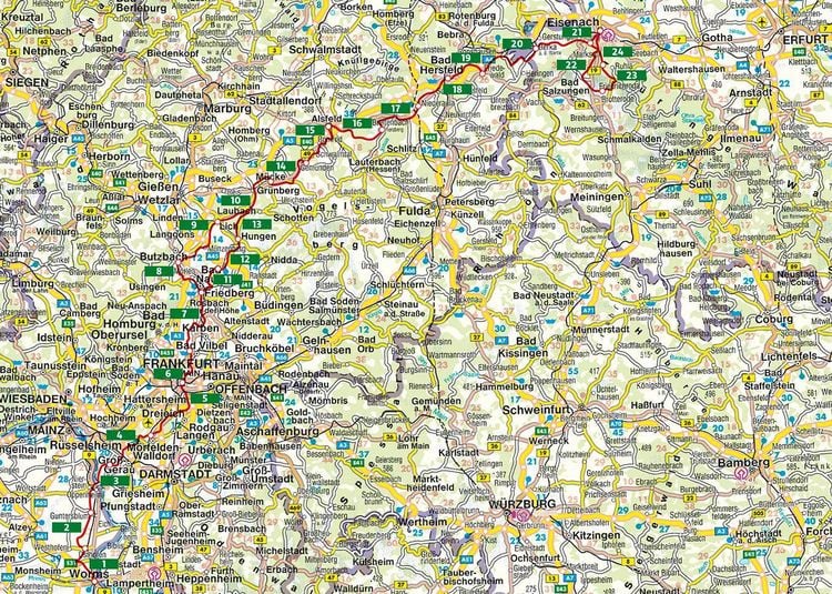 Produktbild: ROTHER Wanderf&uuml;hrer Lutherweg 1521