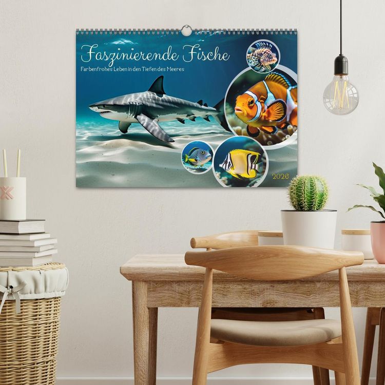 Produktbild: Faszinierende Fische (Wandkalender 2026 DIN A3 quer), CALVENDO Monatskalender