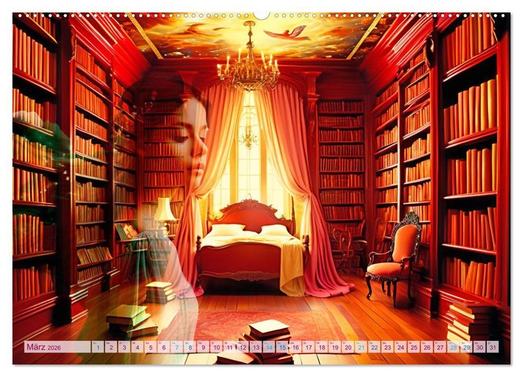 Produktbild: Clara tr&auml;umt - M&auml;rchenhafte Traumfantasien (Wandkalender 2026 DIN A2 quer), CALVENDO Monatskalender