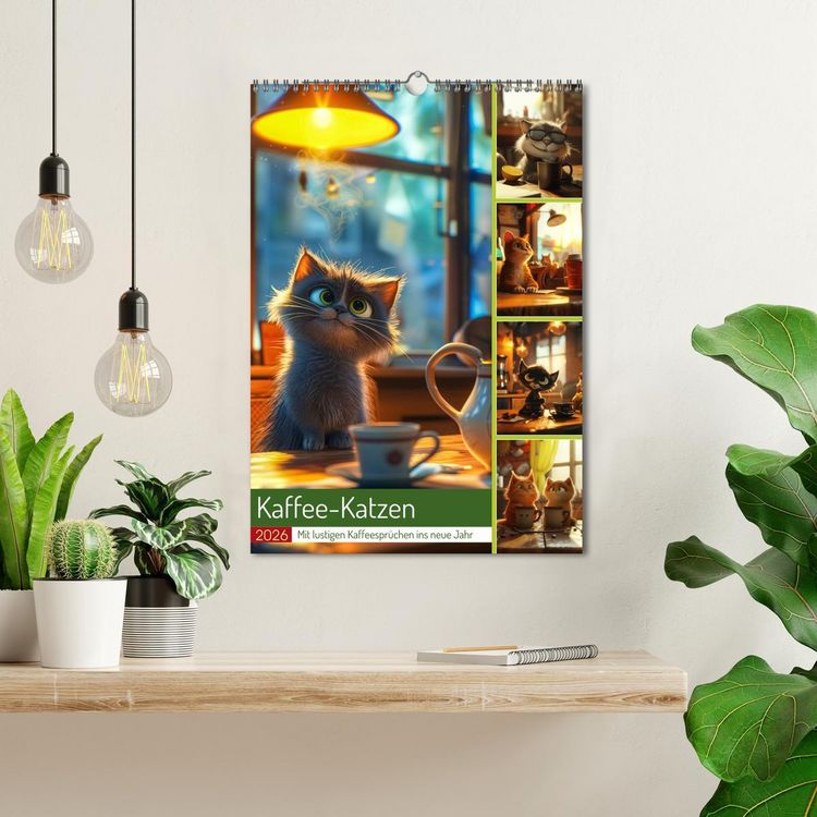 Produktbild: Kaffee-Katzen (Wandkalender 2026 DIN A3 hoch), CALVENDO Monatskalender