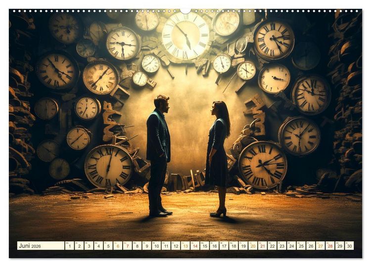 Produktbild: Keine Zukunft ohne die Zeit (hochwertiger Premium Wandkalender 2026 DIN A2 quer), Kunstdruck in Hochglanz