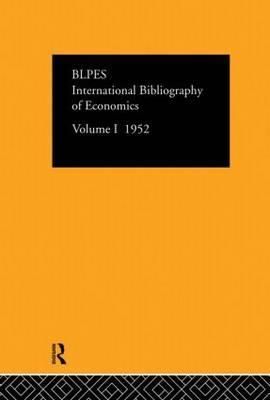 Produktbild: Intl Biblio Econom 1952 Vol 1