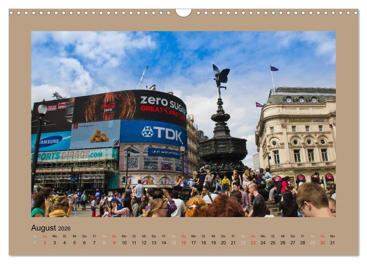 Produktbild: London (Wandkalender 2026 DIN A3 quer), CALVENDO Monatskalender