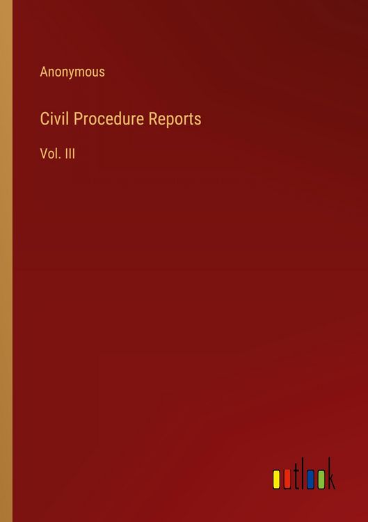 Produktbild: Civil Procedure Reports