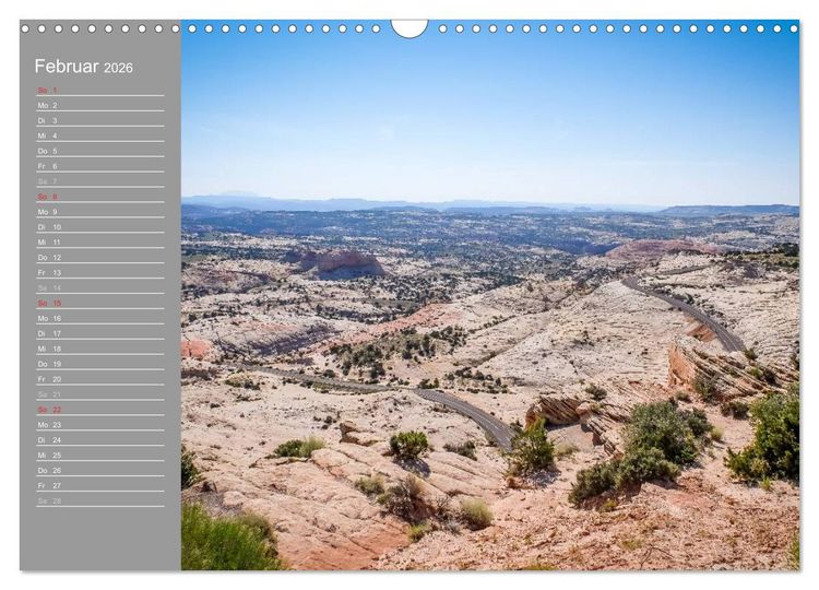 Produktbild: Biker Paradies - Die Canyons der USA (Wandkalender 2026 DIN A3 quer), CALVENDO Monatskalender