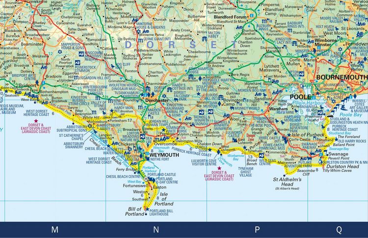 Produktbild: South West Coast Path National Trail Map