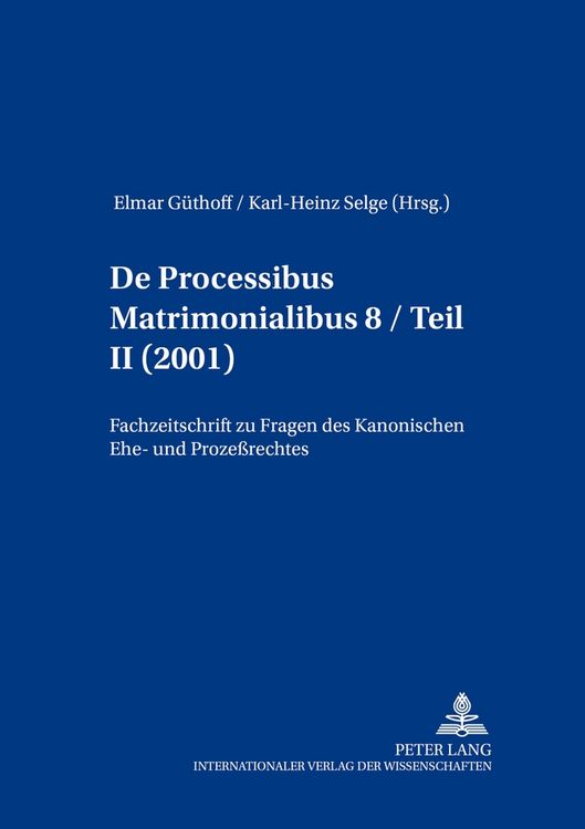 Produktbild: De processibus matrimonialibus