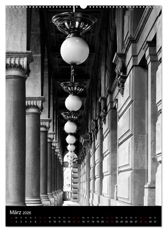 Produktbild: Prag - Die goldene Stadt in monochrom (hochwertiger Premium Wandkalender 2026 DIN A2 hoch), Kunstdruck in Hochglanz