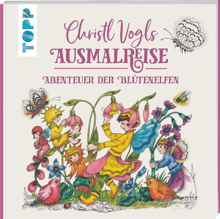 Produktbild: Christl Vogls Ausmalreise - Abenteuer der Bl&uuml;tenelfen