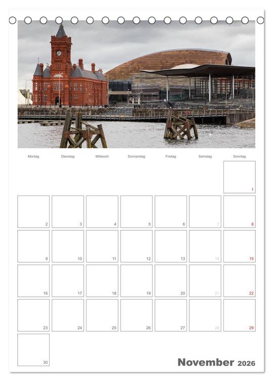 Produktbild: Eine Reise durch Wales (Tischkalender 2026 DIN A5 hoch), CALVENDO Monatskalender