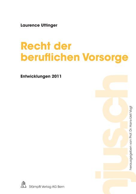 Produktbild: Recht der beruflichen Vorsorge, Entwicklungen 2011