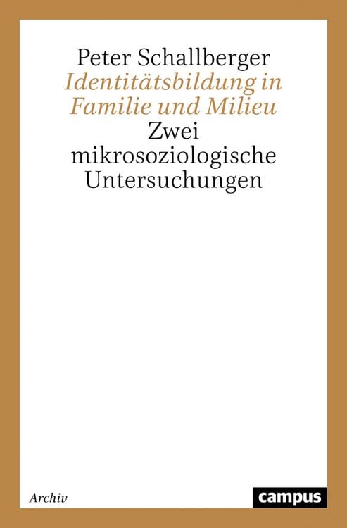 Produktbild: Identit&auml;tsbildung in Familie und Milieu