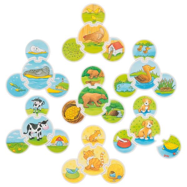 Produktbild: Legespiel Tiere