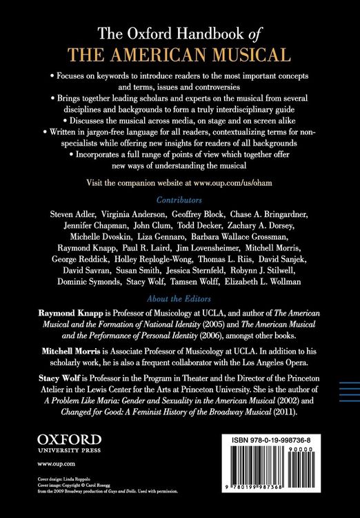 Produktbild: The Oxford Handbook of the American Musical