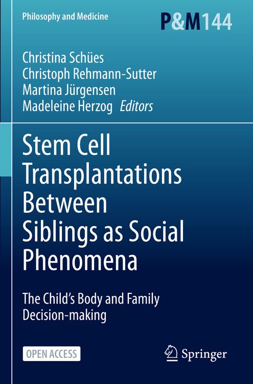 Produktbild: Stem Cell Transplantations Between Siblings as Social Phenomena