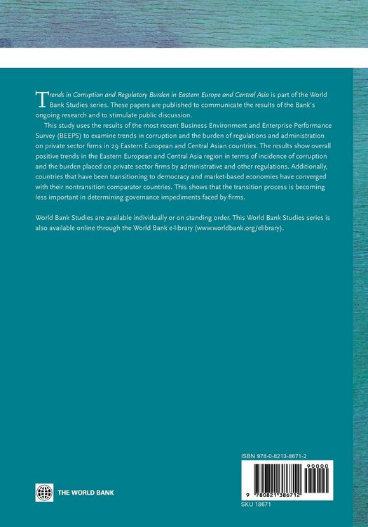 Produktbild: Trends in Corruption and Regulatory Burden in Eastern Europe and Central Asia