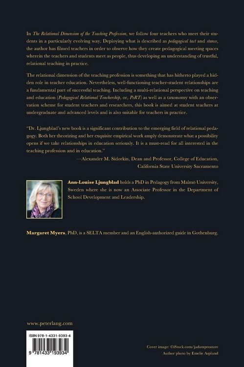 Produktbild: The Relational Dimension of the Teaching Profession
