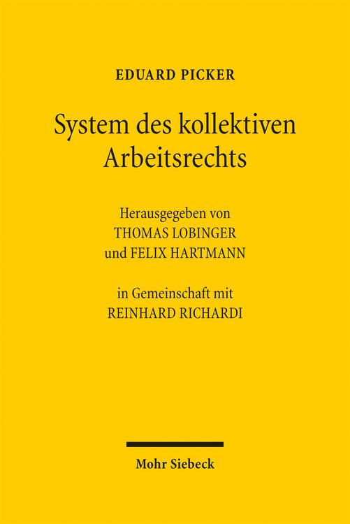 Produktbild: System des kollektiven Arbeitsrechts