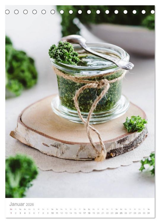 Produktbild: Vegetarisch inspiriert (Tischkalender 2026 DIN A5 hoch), CALVENDO Monatskalender