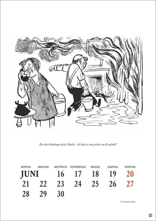 Produktbild: Loriot Heile Welt Halbmonatskalender 2027