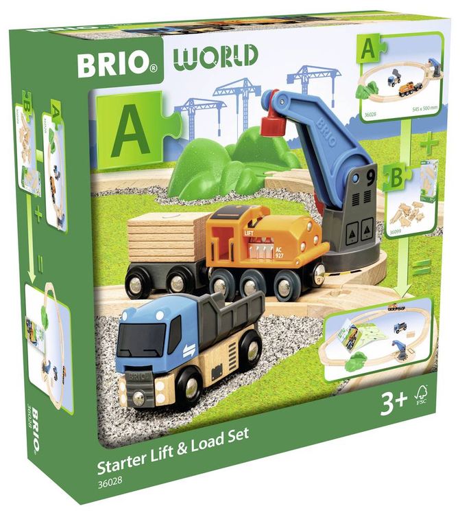 Produktbild: BRIO 63602800 - Starterset Güterzug mit Kran A