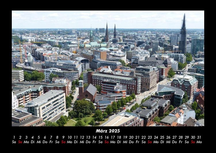 Produktbild: Hamburg 2025 Fotokalender DIN A3