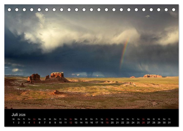 Produktbild: S&uuml;dwesten der USA - Klassiker und Geheimnisse (Tischkalender 2026 DIN A5 quer), CALVENDO Monatskalender
