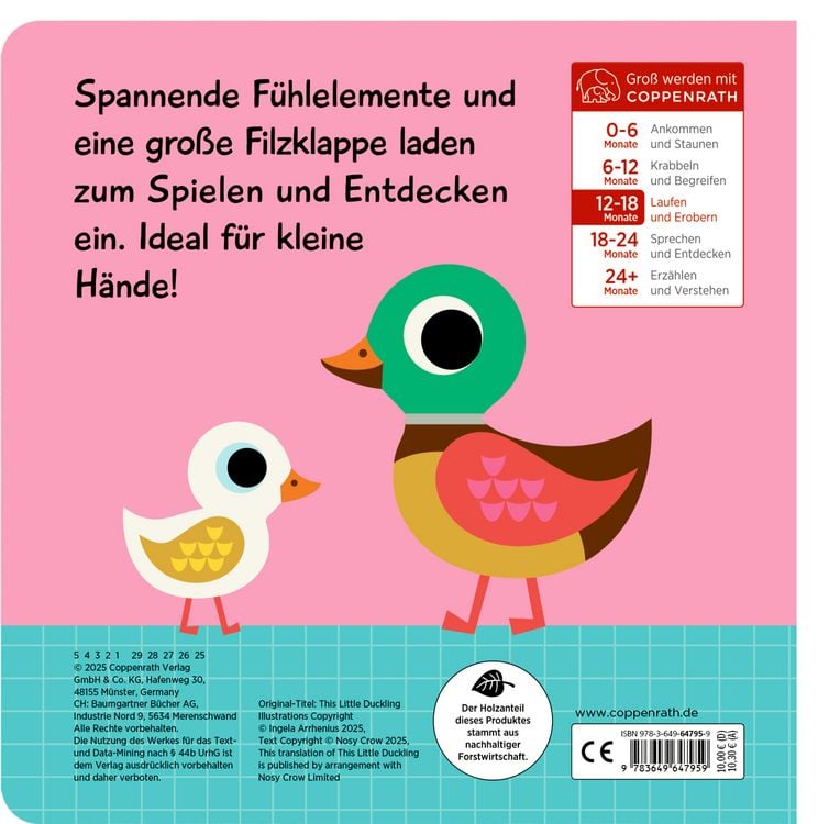 Produktbild: Mein F&uuml;hlbuch: Kleine Ente