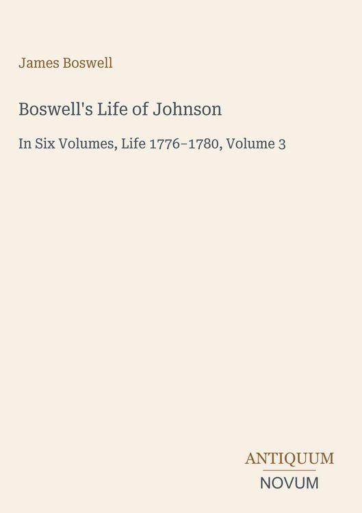 Produktbild: Boswell's Life of Johnson
