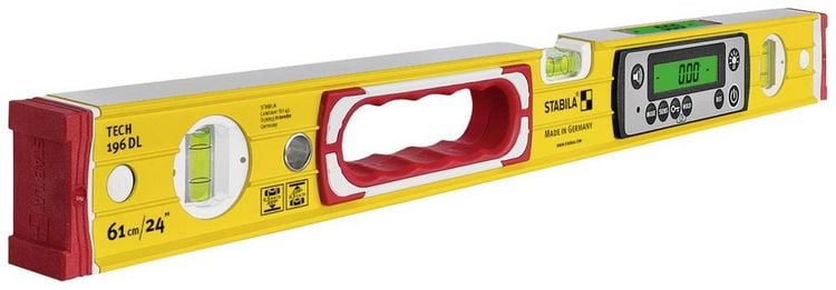 Produktbild: Stabila TECH 196 DL 19829 Digitale Wasserwaage mit Rutschstopper, inkl. Tasche 61cm 0.5 mm/m