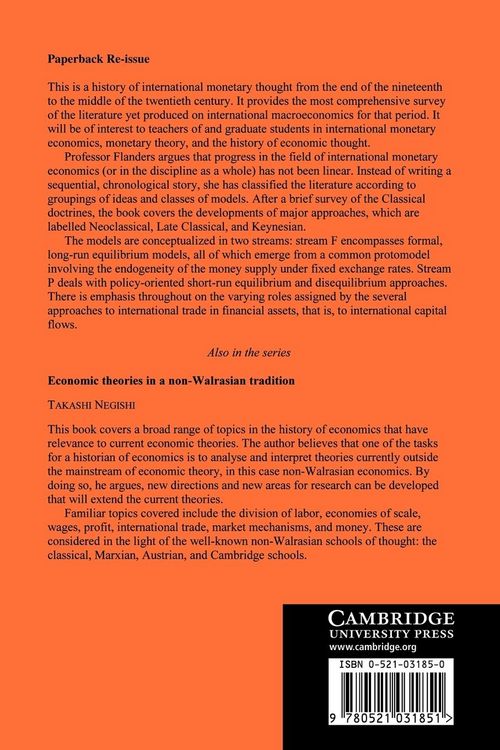 Produktbild: International Monetary Economics, 1870 1960