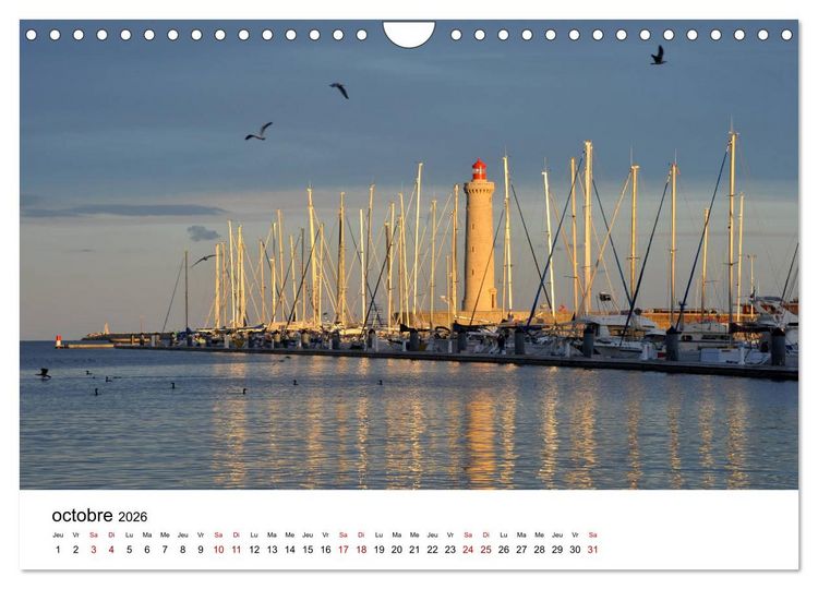 Produktbild: La mer d'Occitanie (Calendrier mural 2026 DIN A4 vertical), CALVENDO calendrier mensuel