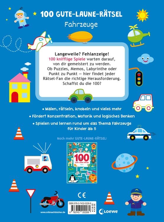 Produktbild: 100 Gute-Laune-R&auml;tsel - Fahrzeuge