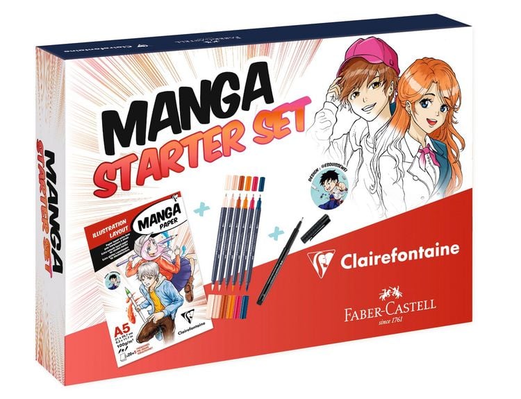 Produktbild: Manga Starterset Faber Castell A5, 14,8x21cm